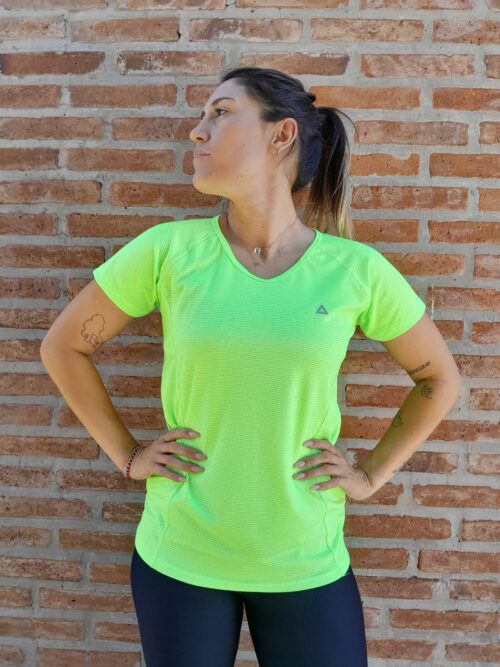 Remera Drifit Amarillo Flúo