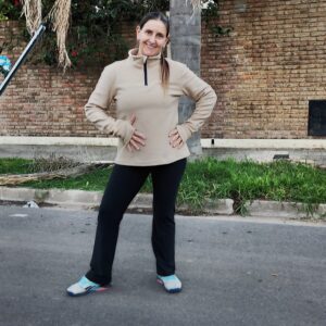 Micropolar Medio Cierre Beige