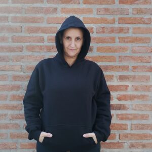 Buzo Algodón Canguro Negro